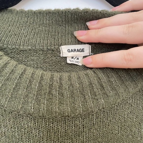 Garage Forest Green Sweater - Picture 4 of 5
